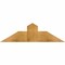 Ekena Millwork Portland Rough Sawn Timber Gable Bracket, Western Red Cedar, 36"W x 10"H x 2"D x 6"F, 7/12 Pitch GBW036X10X0206POR00RWR - alternate 1